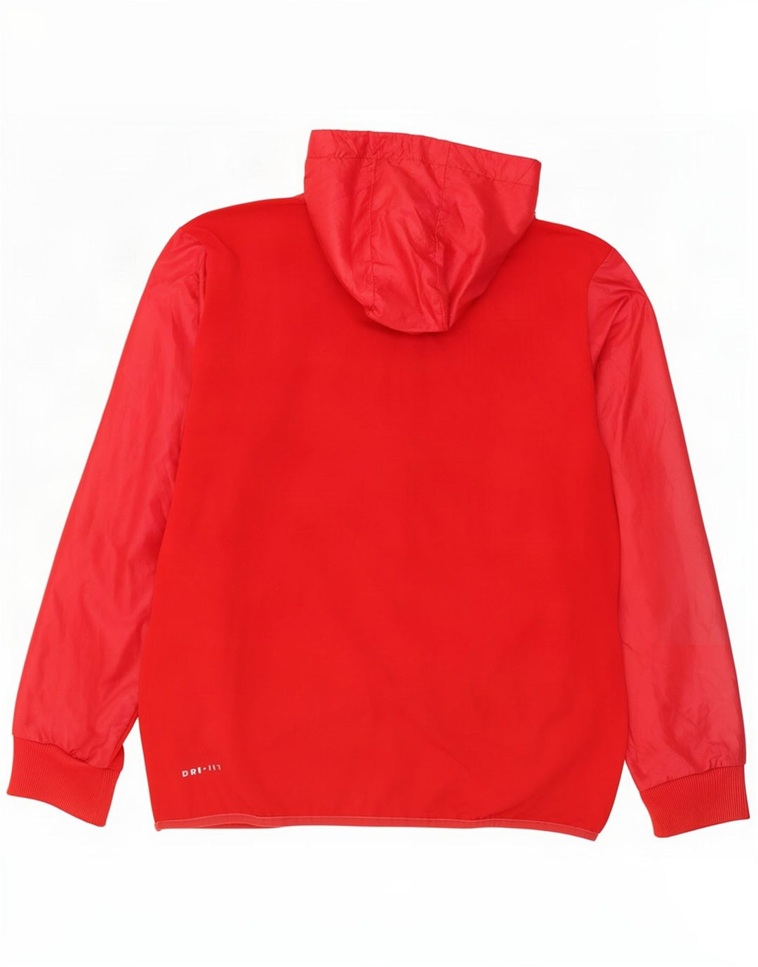 Nike Mens Dri Fit Hooded Tracksuit Top Jacket Medium Red Polyester