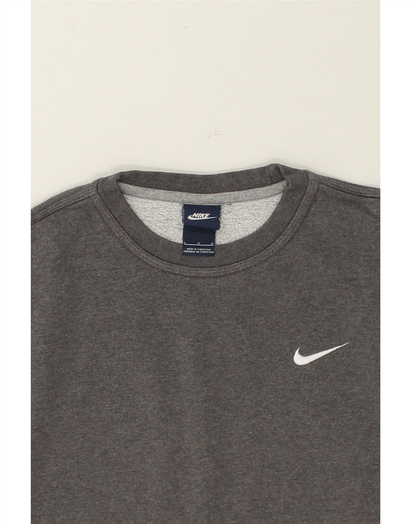 NIKE Mens Sweatshirt Jumper Large Grey Cotton | Vintage Nike | Thrift | Second-Hand Nike | Used Clothing | Messina Hembry 