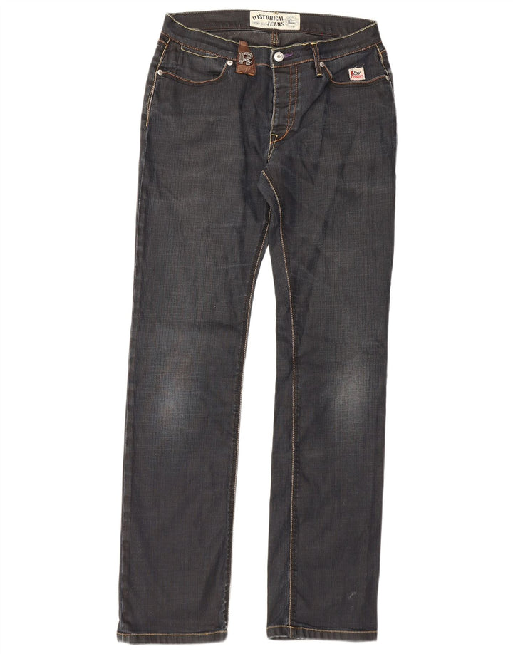 Roy Rogers Mens Slim Jeans W31 L32 Navy Blue Cotton