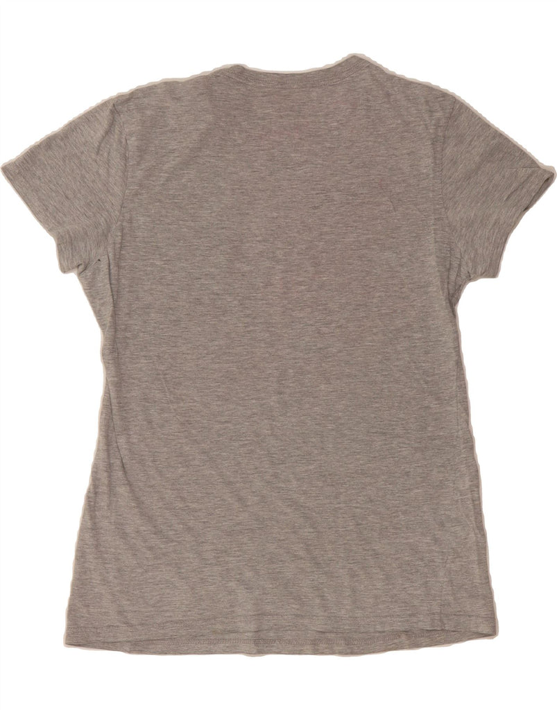 ADIDAS Womens Graphic T-Shirt Top UK 12 Medium Grey Cotton Vintage Adidas and Second-Hand Adidas from Messina Hembry 