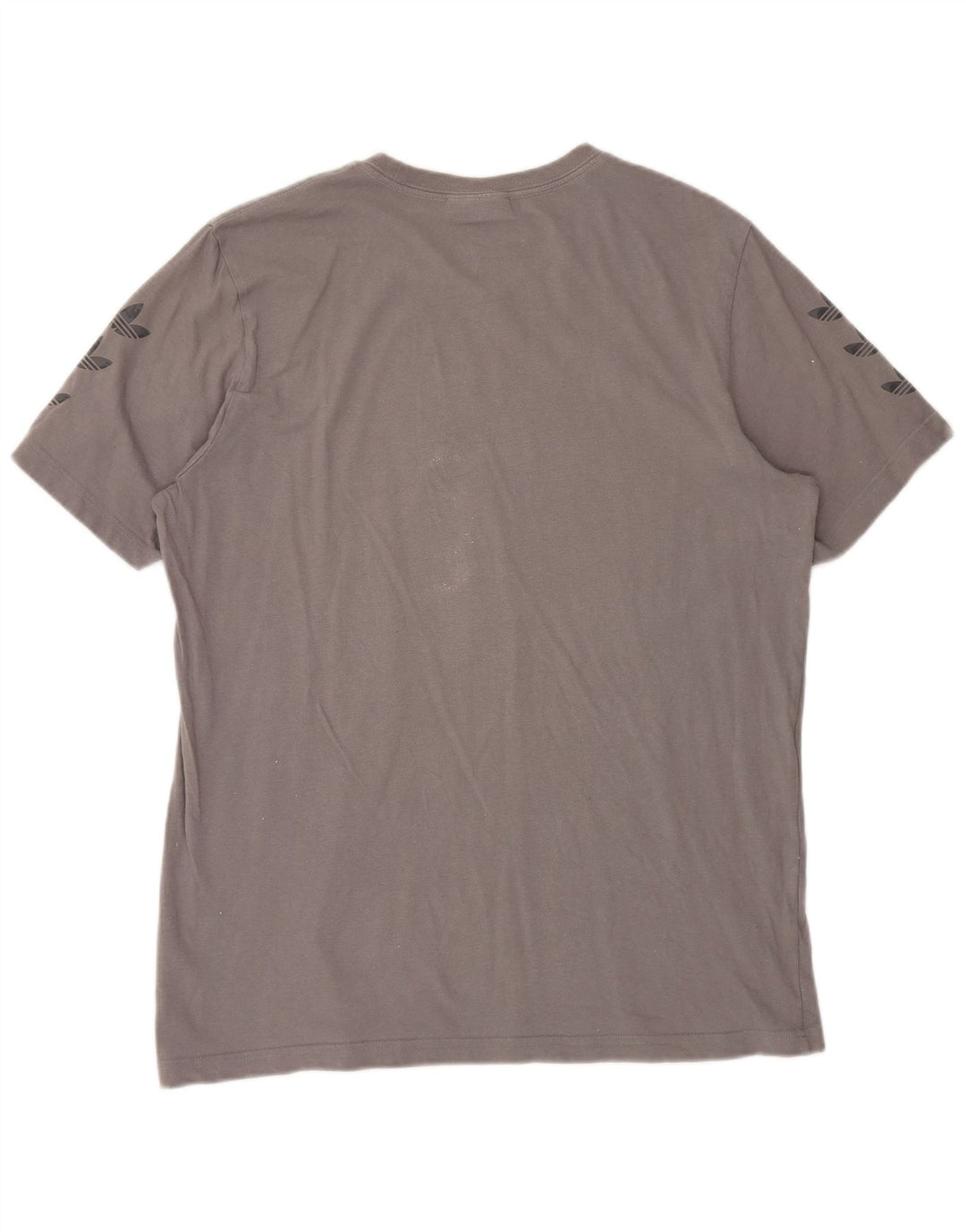 ADIDAS Mens Graphic T-Shirt Top Large Grey Cotton