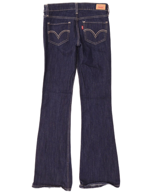 Levi's Womens 518 Super Low Bootcut Jeans US 1 XS W28 L32 Navy Blue Cotton