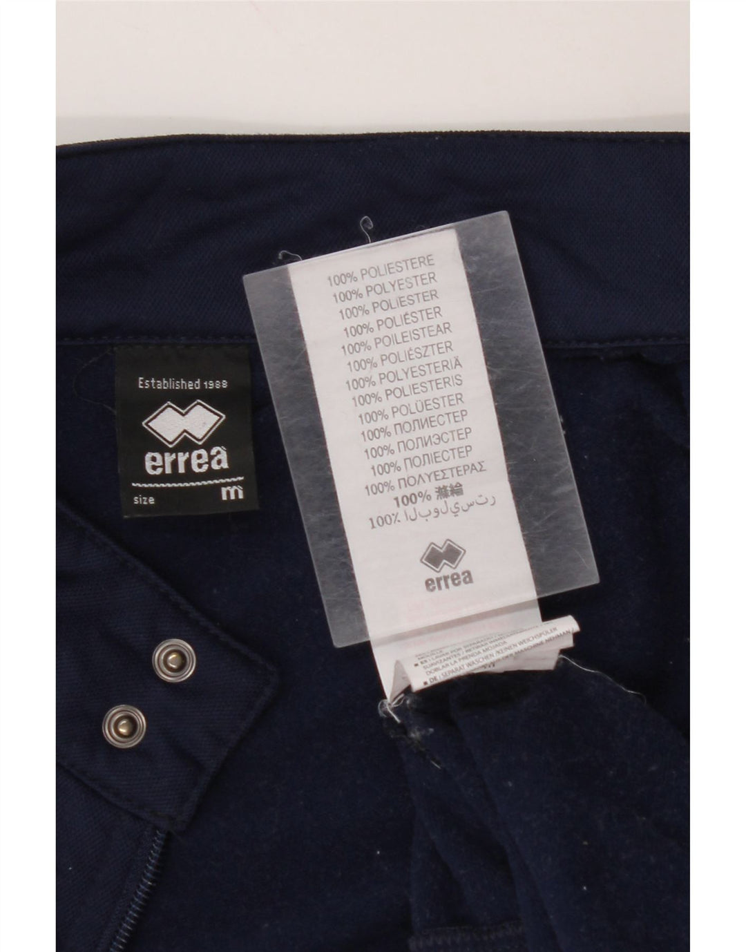 ERREA Mens Tracksuit Top Jacket Medium Navy Blue Striped