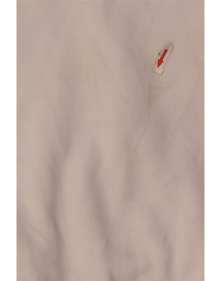 Fila Mens Hoodie Jumper Medium White Colourblock Cotton