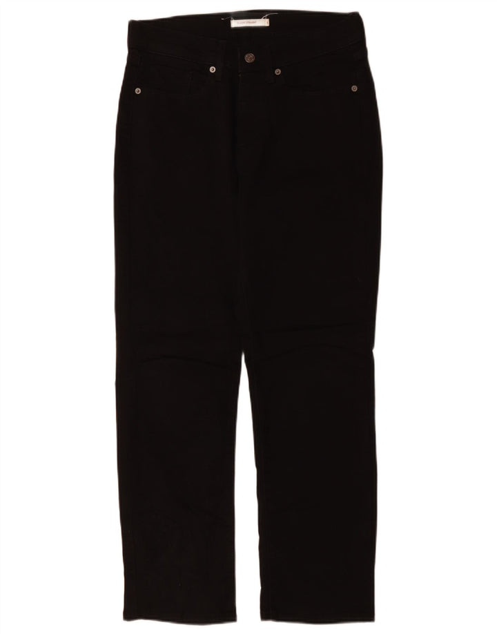 LEVI'S Womens Classic Straight Jeans US 6 Medium W30 L27 Black Cotton