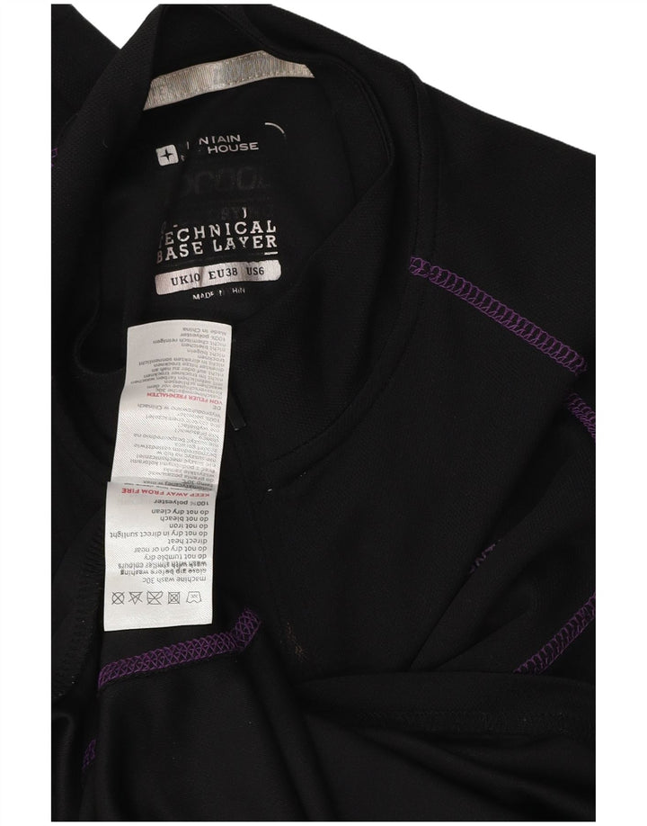 Mountain Warehouse Womens Pullover Tracksuit Top UK 10 Small Black