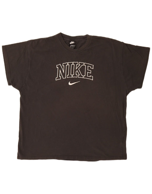 NIKE Mens Loose Fit Graphic T-Shirt Top 2XL Black Cotton