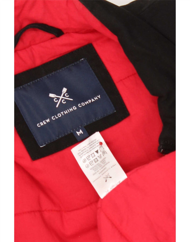 Crew Clothing Mens Gilet UK 38 Medium Black Cotton