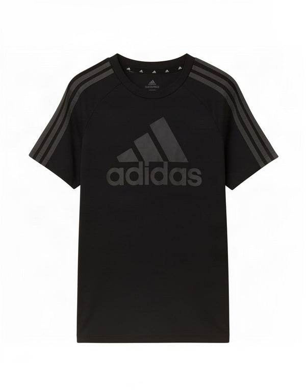 Adidas Boys Aeroready Graphic T-Shirt Top 11-12 Years Black