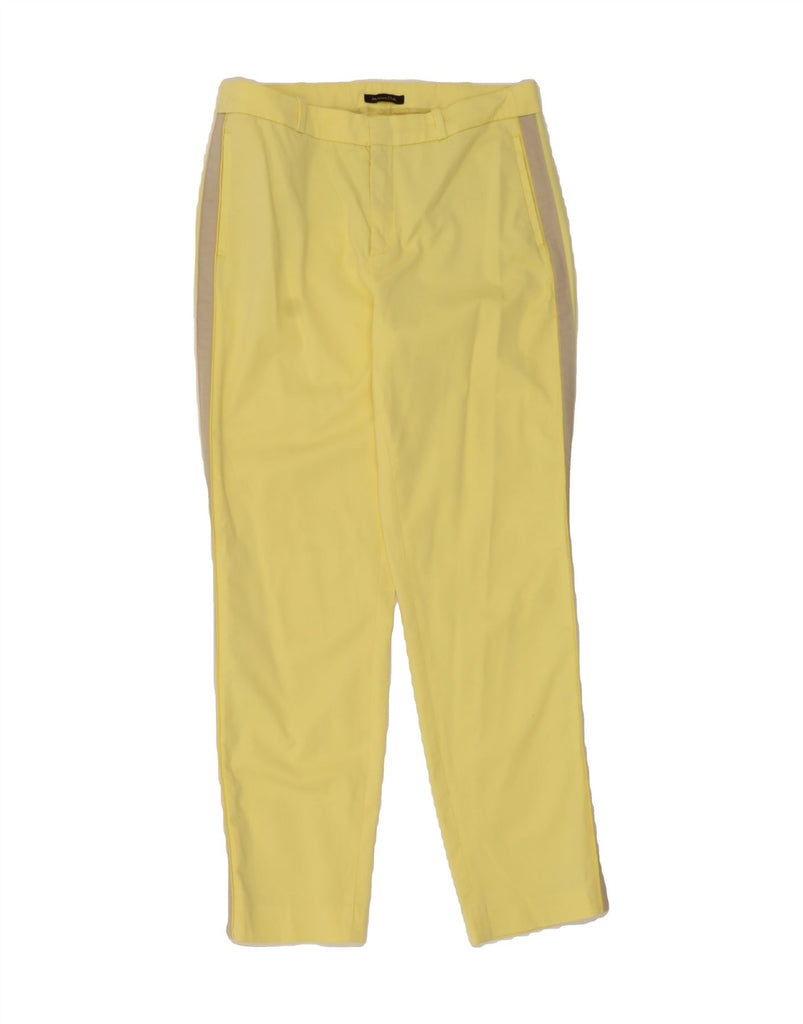 MASSIMO DUTTI Womens Slim Casual Trousers EU 40 Medium W30 L28 Yellow Vintage Massimo Dutti and Second-Hand Massimo Dutti from Messina Hembry 