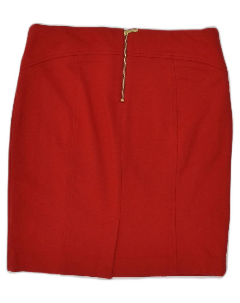 MICHAEL KORS Womens Straight Skirt US 6 Medium W32 Red | Vintage Michael Kors | Thrift | Second-Hand Michael Kors | Used Clothing | Messina Hembry 