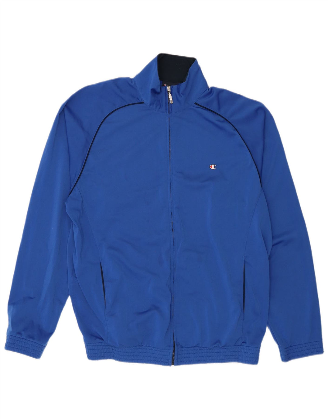 Champion Mens Tracksuit Top Jacket 2XL Blue Polyester