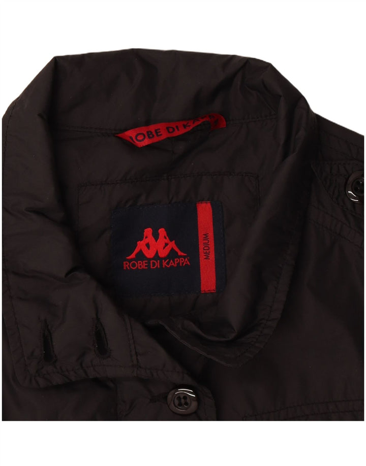Kappa Womens Military Jacket UK 14 Medium Black Polyamide