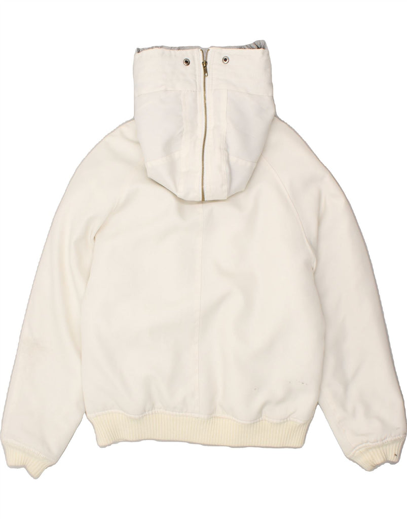 WOOLRICH Mens Hooded Padded Jacket UK 38 Medium White Vintage Woolrich and Second-Hand Woolrich from Messina Hembry 