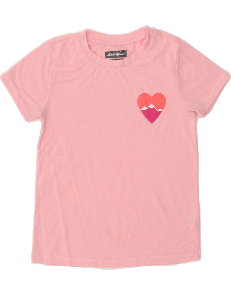 EDDIE BAUER Girls T-Shirt Top 10-11 Years Medium Pink Vintage Eddie Bauer and Second-Hand Eddie Bauer from Messina Hembry 
