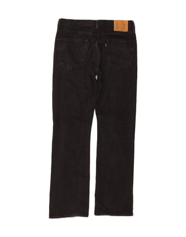 Levi's Mens 527 Bootcut Jeans W33 L34 Black Cotton
