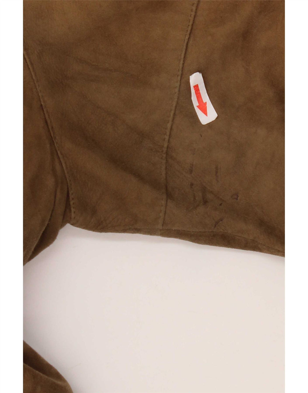 Vintage Mens Bomber Suede Jacket UK 38 Medium Beige