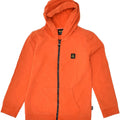 REFRIGIWEAR Girls Zip Hoodie Sweater 7-8 Years Orange Cotton | Vintage Refrigiwear | Thrift | Second-Hand Refrigiwear | Used Clothing | Messina Hembry 