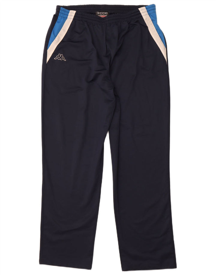 KAPPA Mens Tracksuit Trousers 2XL  Navy Blue Colourblock Polyester