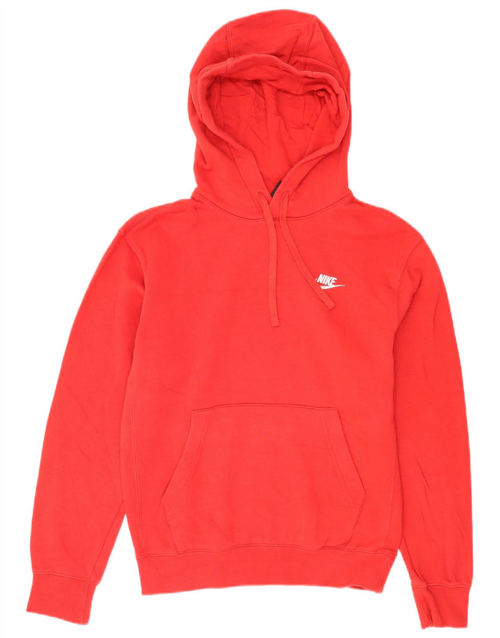 Nike Mens Hoodie Jumper XS Red Cotton