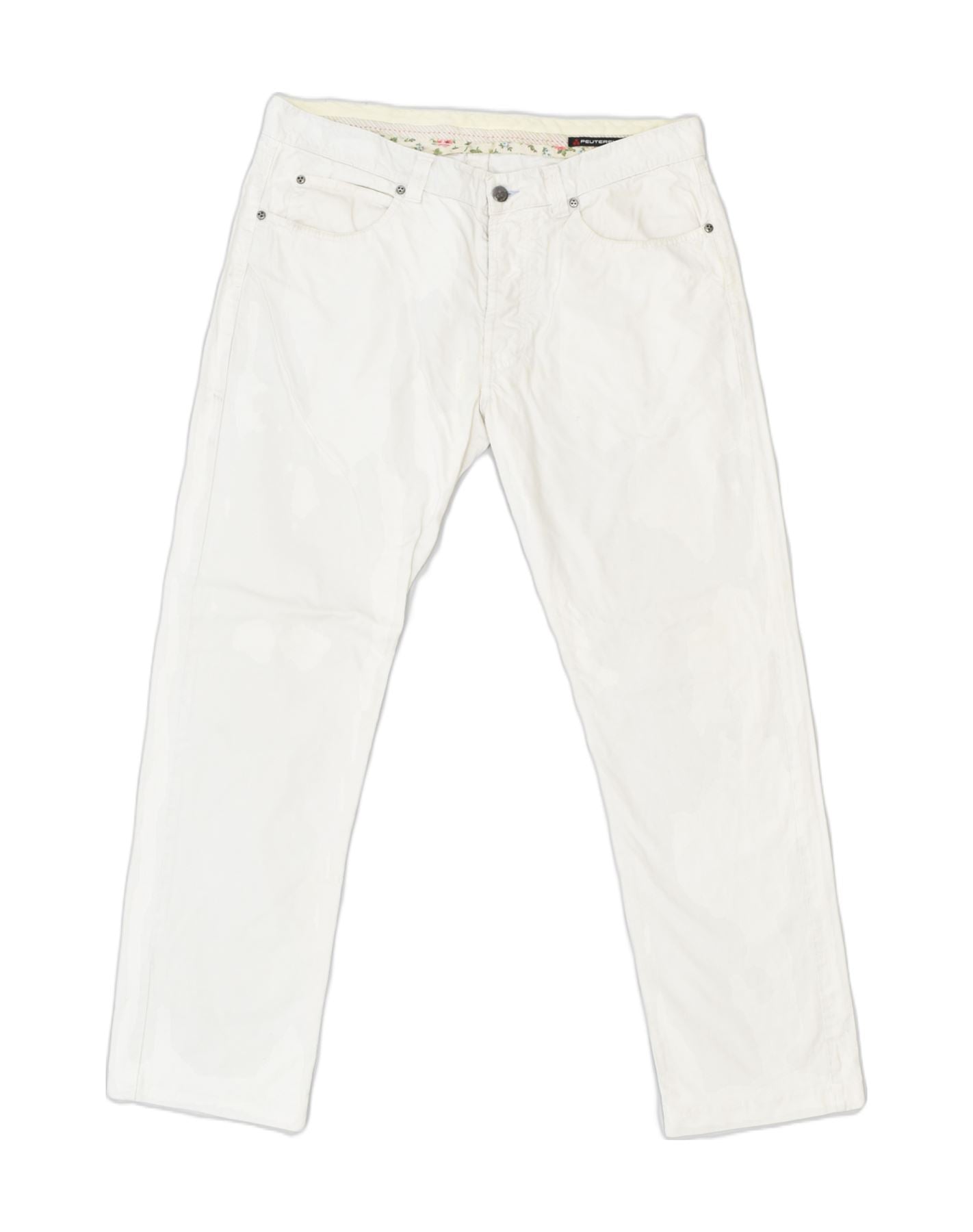 Cotton jeans deals white colour