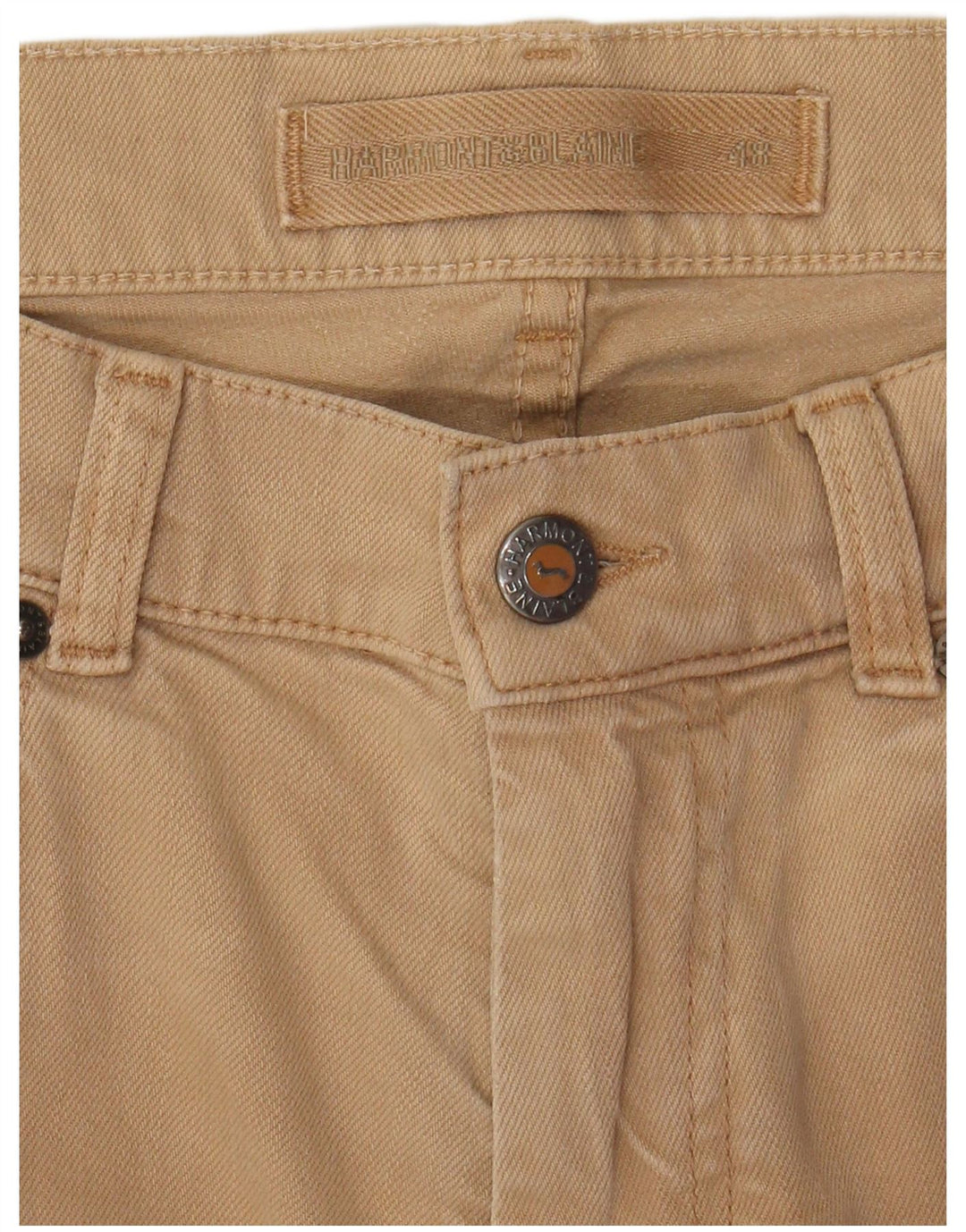 HARMONT & BLAINE Mens Skinny Casual Trousers IT 48 Medium W34 L32 Beige