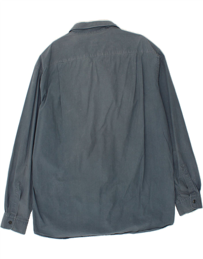 HUGO BOSS Mens Shirt XL Blue Cotton Vintage Hugo Boss and Second-Hand Hugo Boss from Messina Hembry 