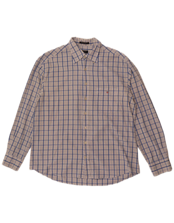 Gant Mens Regular Fit Shirt XL White Check Cotton
