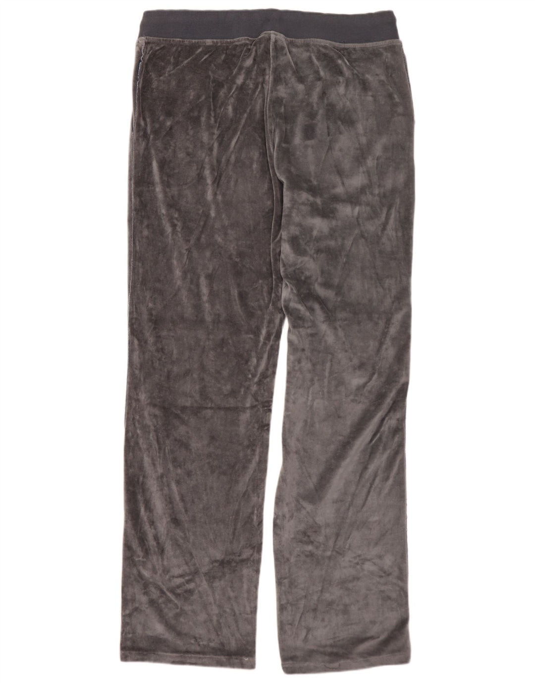 CHAMPION Womens Velour Tracksuit Trousers UK 18 XL Grey Cotton