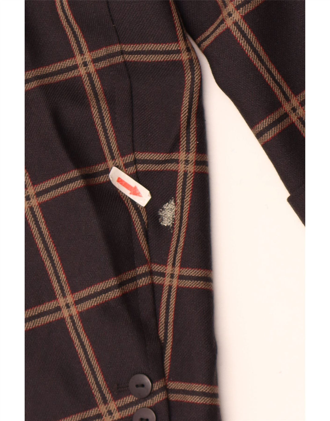 Laurel Womens Longline 3 Button Blazer Jacket EU 40 Medium Brown Plaid