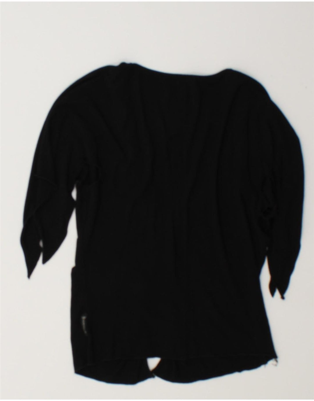 Armani Womens Crop Short Sleeve Shirt Blouse IT 46 Large Black