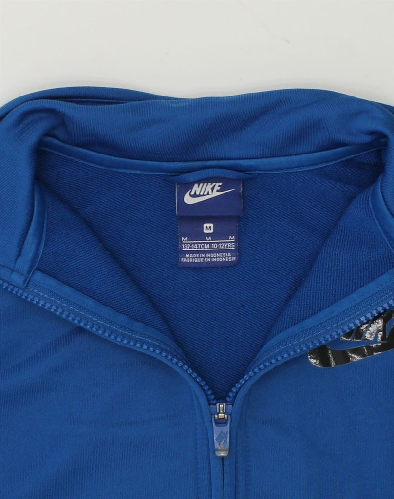 NIKE Boys Tracksuit Top Jacket 10-11 Years Medium  Blue Colourblock | Vintage Nike | Thrift | Second-Hand Nike | Used Clothing | Messina Hembry 