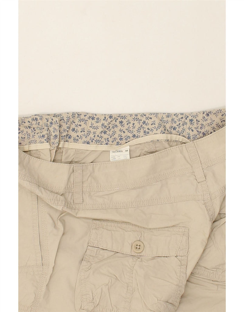 BENETTON Womens Chino Shorts IT 44 Medium W30  Beige Cotton | Vintage Benetton | Thrift | Second-Hand Benetton | Used Clothing | Messina Hembry 