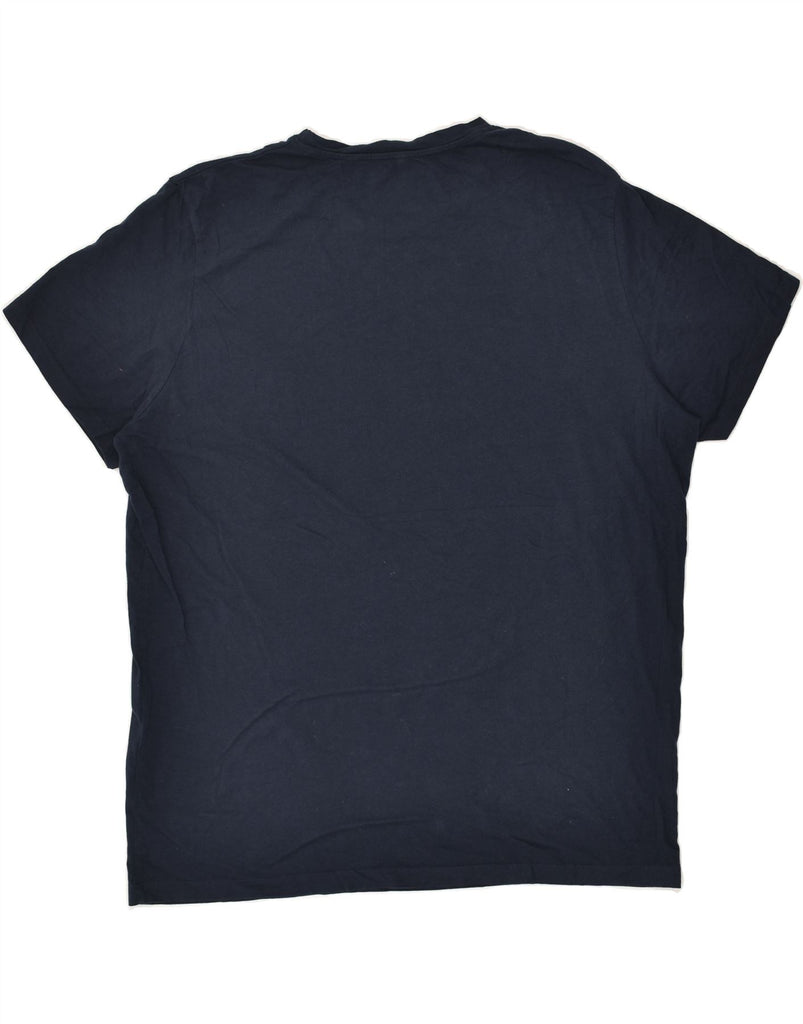 JACK & JONES Mens Graphic T-Shirt Top XL Navy Blue Cotton | Vintage Jack & Jones | Thrift | Second-Hand Jack & Jones | Used Clothing | Messina Hembry 