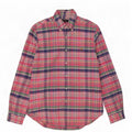 Polo Ralph Lauren Mens Shirt Large Pink Check Cotton