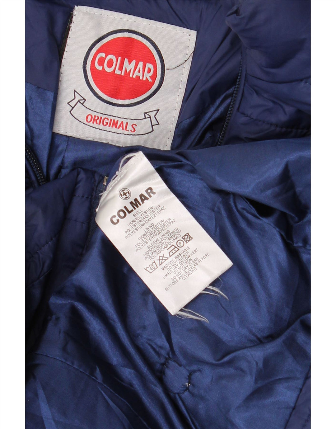 Colmar Mens Padded Jacket UK 38 Medium Navy Blue Polyester