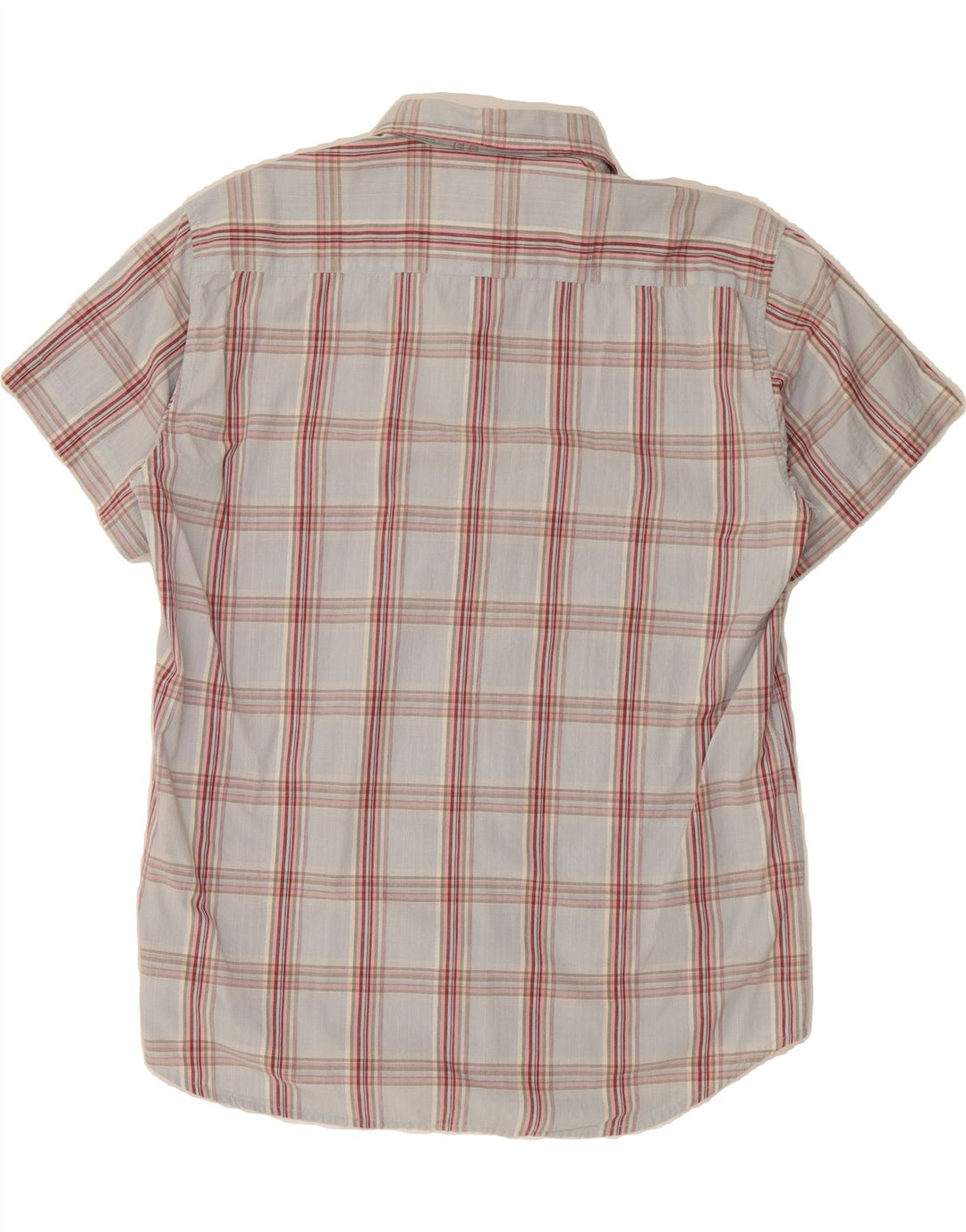 CARRERA Mens Short Sleeve Shirt XL Blue Check Cotton Vintage Carrera and Second-Hand Carrera from Messina Hembry 