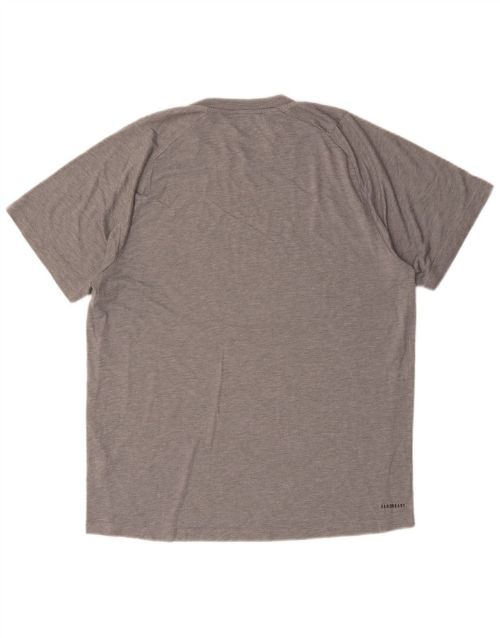 Adidas Mens Aeroready T-Shirt Top Medium Grey