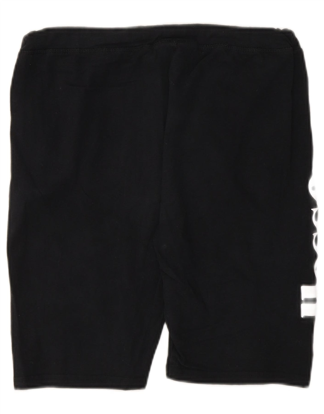 Ellesse Womens Graphic Sport Shorts UK 12 Medium Black Cotton
