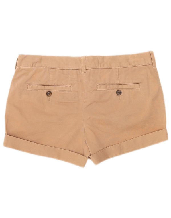 Jack Wills Womens Low Waist Hot Pants UK 8 Small W30 Beige Cotton