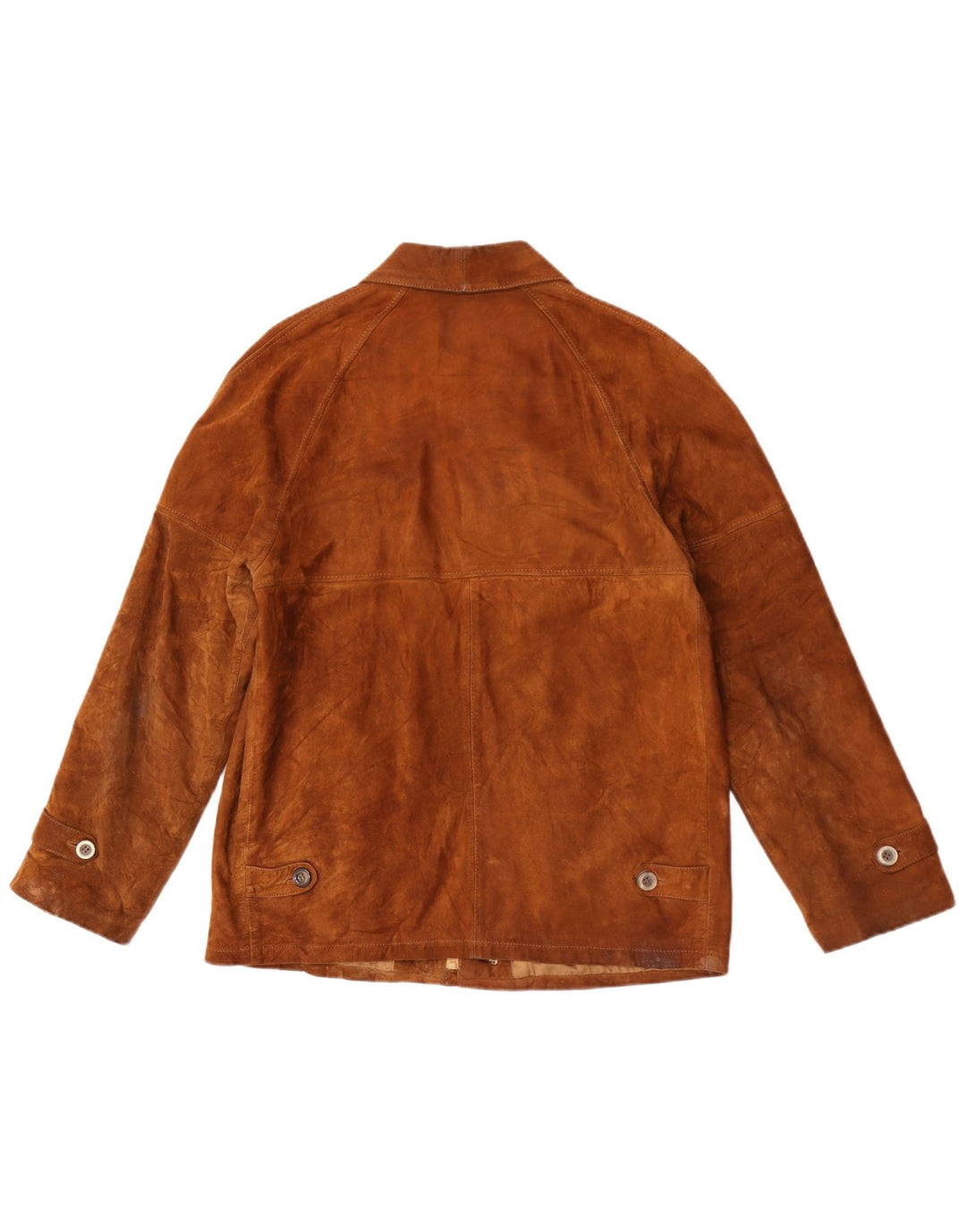 Vintage Mens Suede Jacket UK 38 Medium Brown