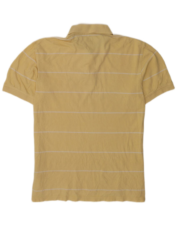 Tommy Hilfiger Mens Polo Shirt XL Yellow Striped Cotton