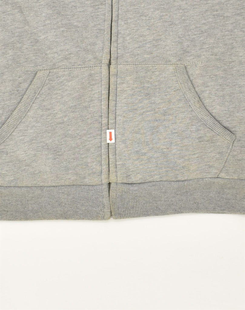 JACK WILLS Womens Sherpa Graphic Zip Hoodie Sweater UK 8 Small  Grey | Vintage Jack Wills | Thrift | Second-Hand Jack Wills | Used Clothing | Messina Hembry 