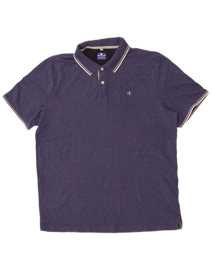 Champion Mens Polo Shirt 3XL Navy Blue Cotton