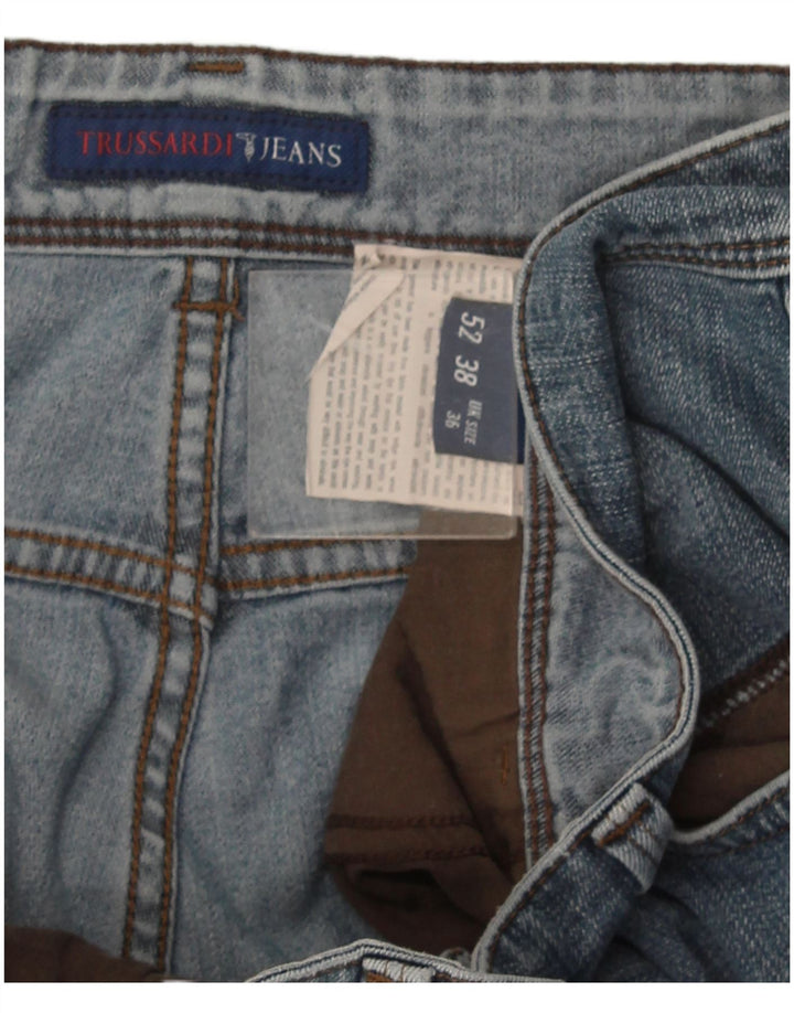 Trussardi Mens Straight Jeans W36 L34 Blue
