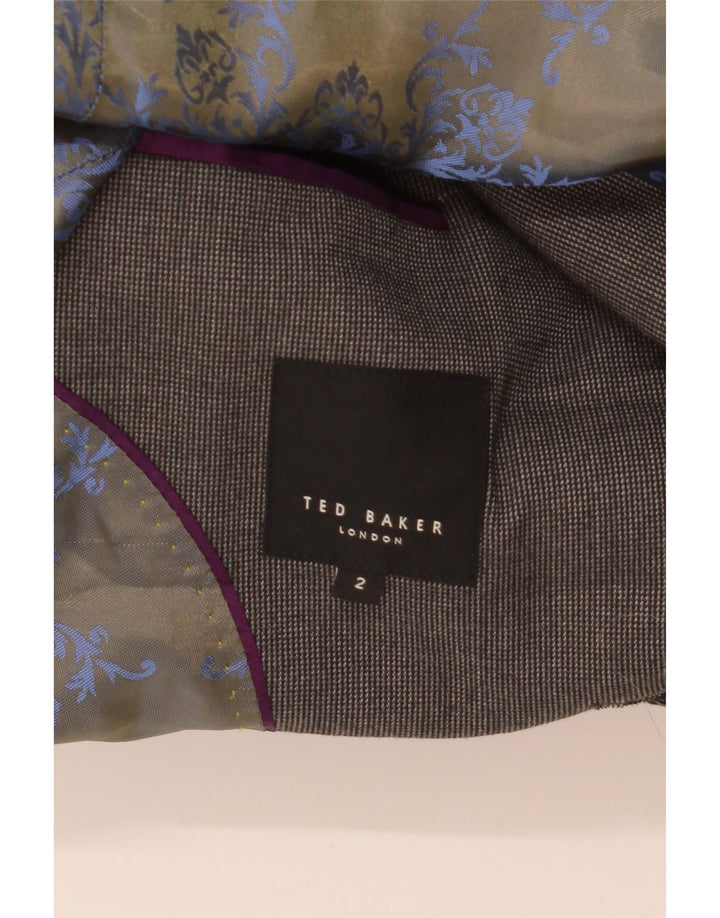 Ted Baker Mens Open Blazer Jacket Size 2 Small Grey
