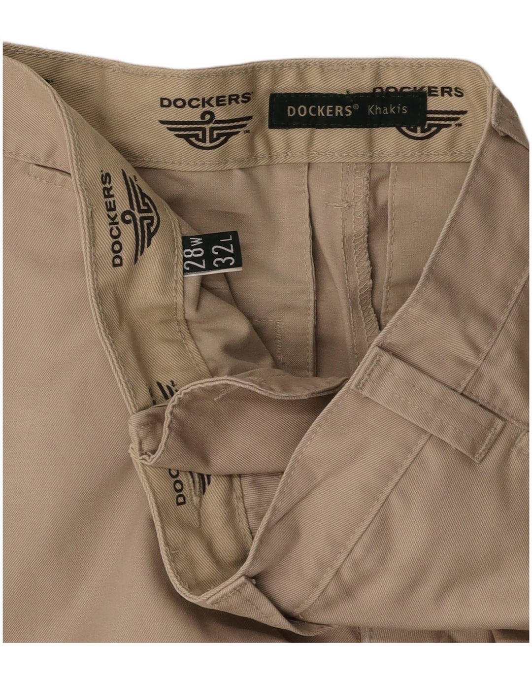 DOCKERS Mens Khakis Straight Chino Trousers W28 L29 Beige