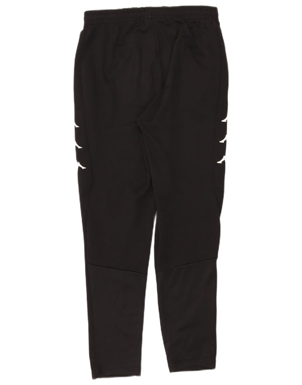 Kappa Mens Graphic Tracksuit Trousers Medium Black Polyester