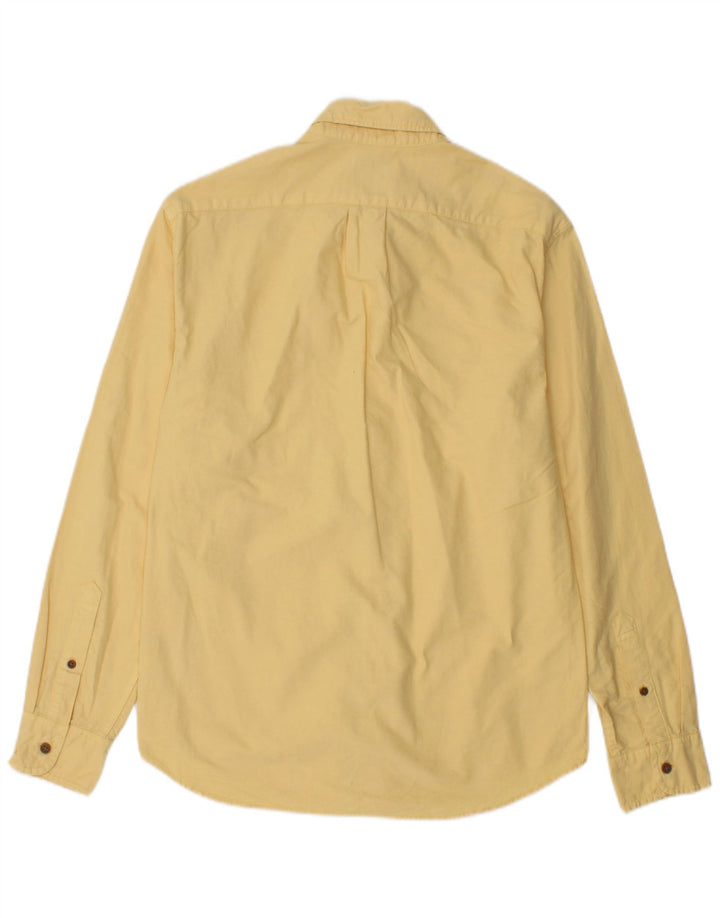J. Crew Mens Slim Shirt Small Yellow Cotton