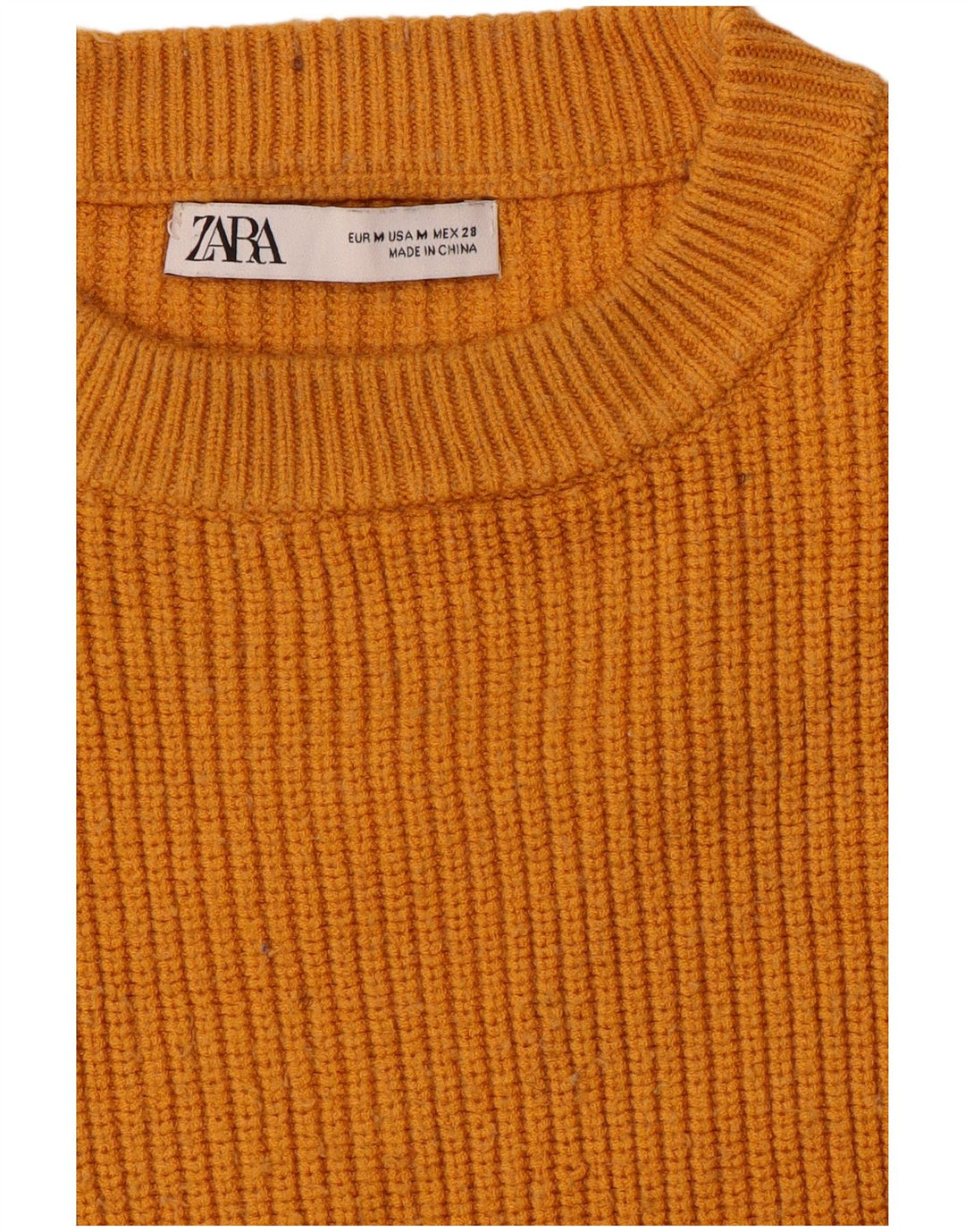 Zara Womens Oversized Jumper Dress UK 14 Medium Orange